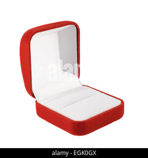 Red Velvet box isolated Banque D'Images