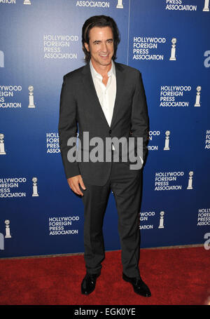 LOS ANGELES, CA - le 13 août 2013 : Dermot Mulroney au Hollywood Foreign Press Association's 2013 Déjeuner-causerie annuel au Beverly Hilton Hotel. Banque D'Images