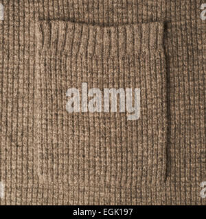 Texture tissu tricoté marron Banque D'Images