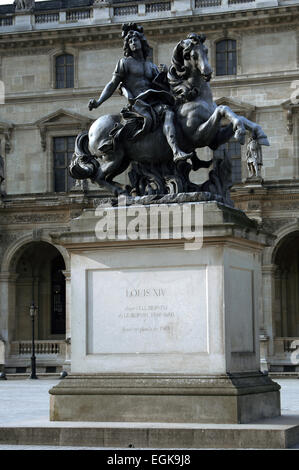 Louis XIV de France (1638-1715). Monarque de la Maison de Bourbon. La sculpture. Paris. La France. Banque D'Images