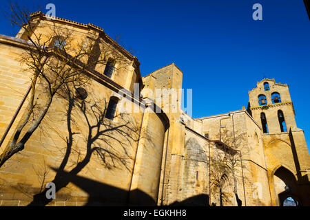 Église de San Juan Bautista. Laguardia. L'Alava, Pays Basque, Espagne, Europe. Banque D'Images