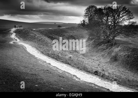 Sentier d'Avebury Banque D'Images