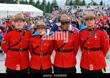 Des agents de la Gendarmerie royale du Canada Banque D'Images