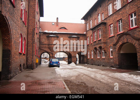 Bâtiments résidentiel historique . Le district minier de Nikiszowiec Banque D'Images