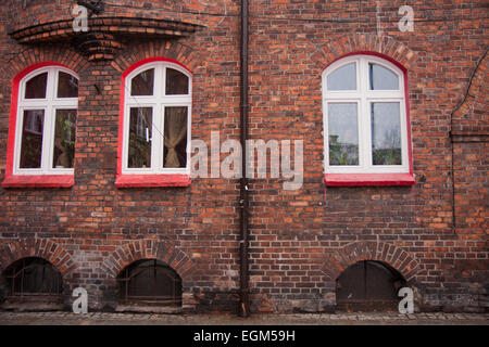 Bâtiments résidentiel historique . Le district minier de Nikiszowiec Banque D'Images