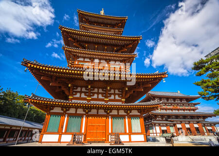 Temple Yakushi-ji à Nara, UNESCO World Heritage site, Japon Banque D'Images