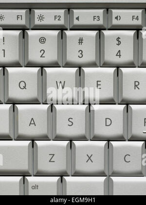Clavier ordinateur portable Close-up Banque D'Images