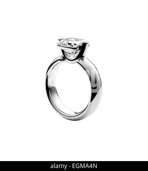 Bague de fiançailles en diamants Banque D'Images