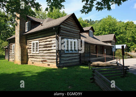 Taverne Lincoln sur le bouton Creek Farm, terres agricoles de l'enfance accueil d'Abraham Lincoln. Banque D'Images