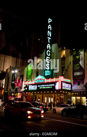 Le Pantages Theatre à Hollywood Banque D'Images