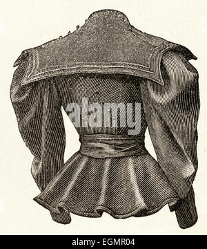 Victorian woman fashion illustration circa 1895 Banque D'Images