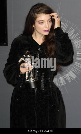 2014 MTV Video Music Awards - Salle de presse : Lorde Où : Los Angeles, California, United States Quand : 24 août 2014 Banque D'Images