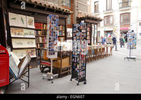 Libreria San Ginés, une librairie de seconde main, dans un coin de la Calle Arenal, Madrid, Espagne Banque D'Images