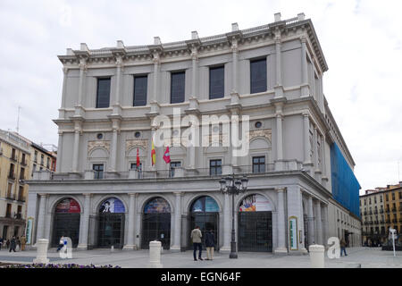 La partie arrière de la maison de l'opéra, Théâtre Royal, Teatro Real, concert hall, la Plaza de Oriente, Madrid, Espagne Banque D'Images