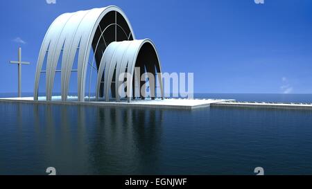 Église moderne pour adv ou autres fins utiliser Banque D'Images