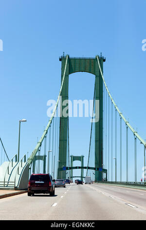 Washington Memorial Bridge entre New Castle et Pennsville New Jersey Banque D'Images