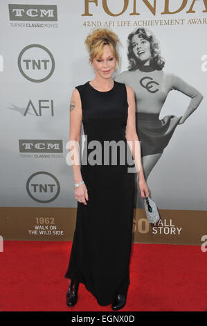 LOS ANGELES, CA - 5 juin 2014 : Melanie Griffith en 2014 American Film Institute's Life Achievement Awards honorant Jane Fonda, au Kodak Theater, Hollywood. Banque D'Images