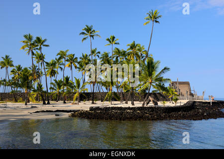 Pu'uhonua O Honaunau National Historical Park, Big Island, Hawaii, USA Banque D'Images