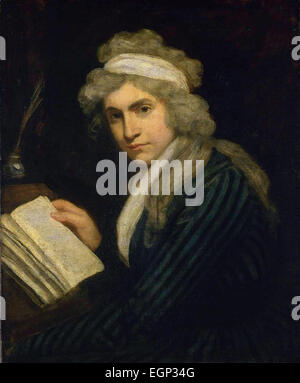 MARY WOLLSTONECRAFT (1759-1797) Écrivain et défenseur des droits des femmes peintes par John Opie en 1791 Banque D'Images