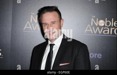 David Arquette aux arrivées pour la Noble Awards, le Beverly Hilton Hotel, Los Angeles, CA, 27 février 2015. Photo par : Dee Cercone/Everett Collection Banque D'Images