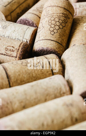 bouchons de vin Banque D'Images
