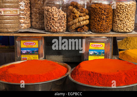 Épices at a market stall à Jodhpur, Rajasthan, India Banque D'Images