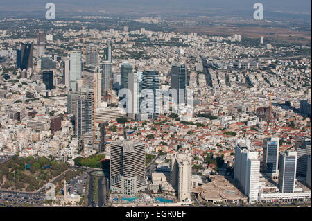 Photographie aérienne de Tel Aviv, Israël Banque D'Images