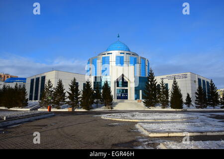 Le Nazarbayev-Center à Astana, Kazakhstan, en hiver Banque D'Images