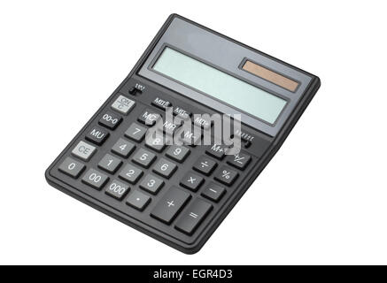 Calculator isolated on white with clipping path Banque D'Images