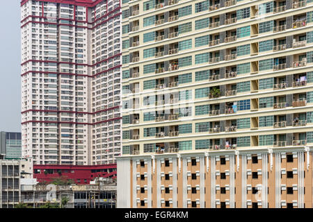 Des tours d'habitation à Bangkok, Thaïlande en plein jour Banque D'Images