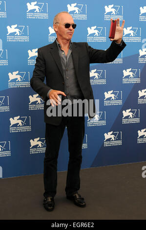 71e Festival du Film de Venise - Birdman - Photocall avec : Michael Keaton Où : Venise, Italie Quand : 27 Jul 2014 Banque D'Images