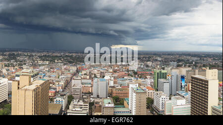 Skyline de Nairobi, Kenya, Afrique Banque D'Images