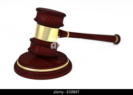 Wooden judge gavel et d'harmonie. Banque D'Images