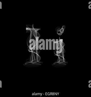 Font de la fumée. Lettre I Banque D'Images