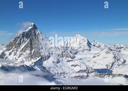 Matterhorn, Zermatt, Suisse, du Klein Matterhorn Banque D'Images