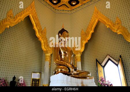 Bouddha d'or de Wat Traimit, Chinatown, Bangkok Banque D'Images