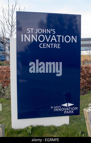 St John's Innovation Centre Building Sign Cambridge Banque D'Images