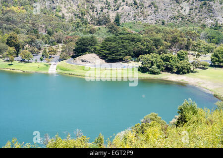 Mount Gambier gigot de mouton du lac dans un volcan éteint Banque D'Images