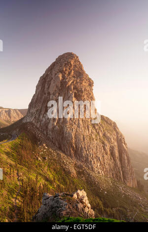 Roque de Agando, Degollada de Agando, Mirador de los Roques, La Gomera, Canary Islands, Spain Banque D'Images