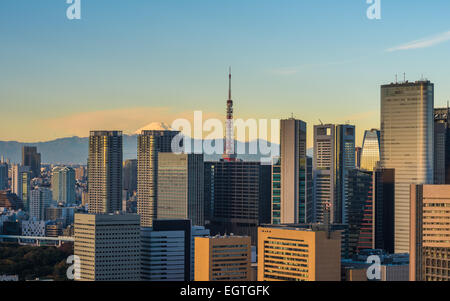 Vue panoramique aérienne de Tokyo Banque D'Images