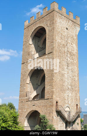 Torre San Niccolo situé à Piazza Giuseppe Poggi à Florence, Italie Banque D'Images