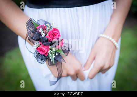 Close up de corsage. Banque D'Images