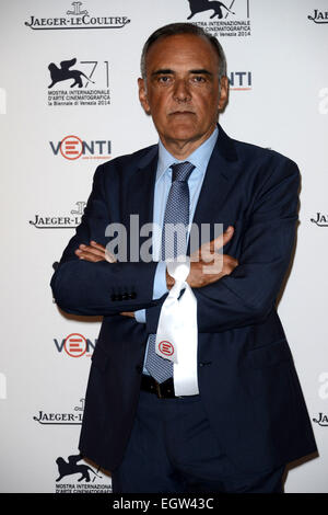 71e Festival du Film de Venise - Cocktail Jaeger LeCoultre - Arrivées avec : Alberto Barbera Où : Venise, Italie Quand : 28 août 2014 Banque D'Images