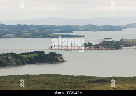 L'Île Rangitoto Island de Motuihe, Auckland, île du Nord, en Nouvelle-Zélande. Banque D'Images