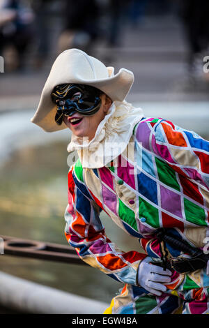 Parade pour Carnevale Romano 2015, Rome, Italie Banque D'Images