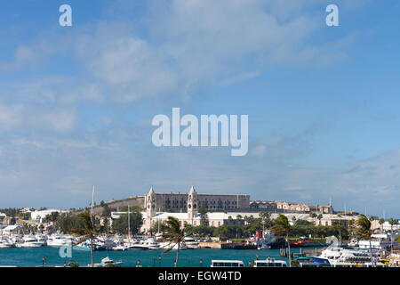 Le port de Miami Skyline Banque D'Images