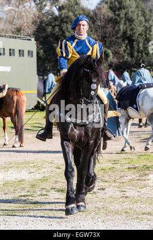 Parade pour Carnevale Romano 2015, Rome, Italie Banque D'Images