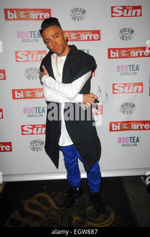 Londres, Royaume-Uni, 02 mars 2015, que le soleil occupe Dappy's Dan Wootton célèbre son étrange colonne avec son premier rapport annuel de travail à la machine à vapeur et le seigle. Credit : JOHNNY ARMSTEAD/Alamy Live News Banque D'Images