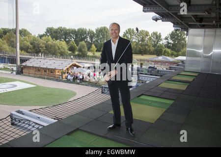 Joja Wendt pianiste allemand la promotion de son dernier CD "il 88 Tasten um die Welt' pendant une performance live au Salon Golf comprend : Joja Wendt Où : Hambourg, Allemagne Quand : 29 août 2014 Banque D'Images