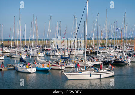 Pays-bas Texel Oudeschild bateau bateau port port mer des Wadden (Waddenzee ) Banque D'Images